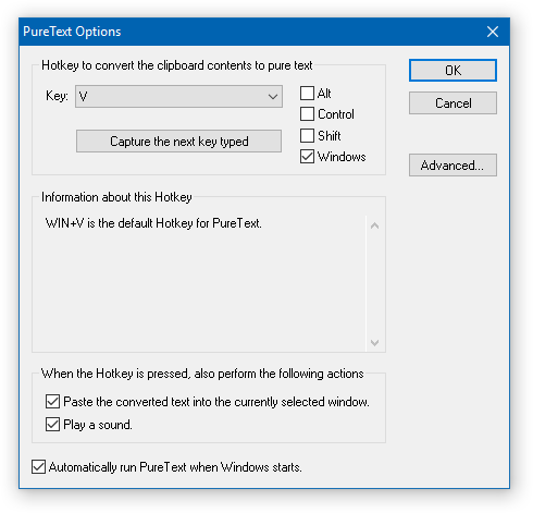 create keyboard shortcut to paste text